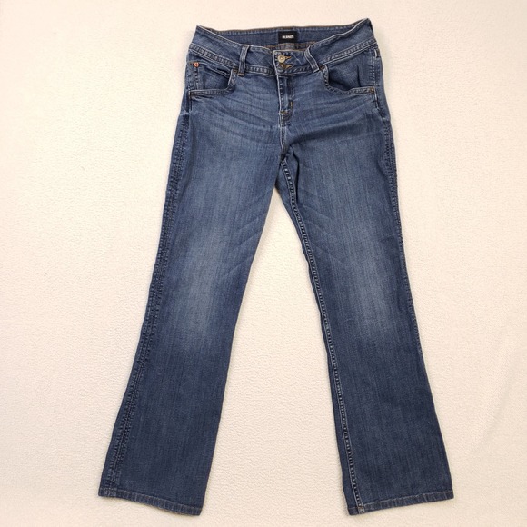 Hudson Denim - Hudson Jeans Signature Midrise Bootcut Women 32 Blue Denim Flap‎ Pocket Stretch